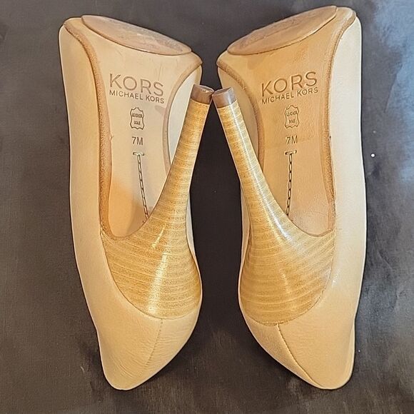 MICHEAL KORS LEATHER PEEP TOE HIGH HEEL STILETTOS PUMP SHOES - Picture 11 of 14